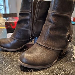 Fergalicious Suede Moto Liza Boots